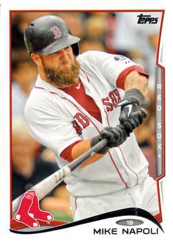 #473a Mike Napoli - Boston Red Sox - 2014 Topps Baseball