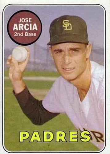 #473b Jose Arcia - San Diego Padres - 1969 Topps Baseball