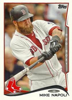 #473c Mike Napoli - Boston Red Sox - 2014 Topps Baseball