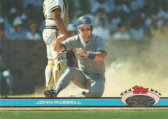 #474 John Russell - Texas Rangers - 1991 Stadium Club Baseball