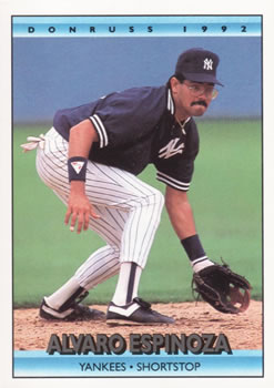 #474 Alvaro Espinoza - New York Yankees - 1992 Donruss Baseball