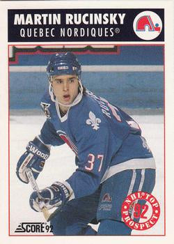 #474 Martin Rucinsky - Quebec Nordiques - 1992-93 Score USA Hockey