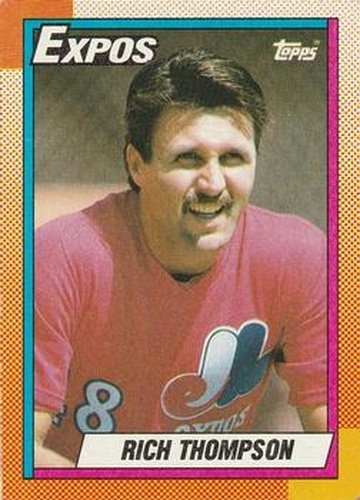 #474 Rich Thompson - Montreal Expos - 1990 Topps Baseball