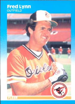 #474 Fred Lynn - Baltimore Orioles - 1987 Fleer Baseball