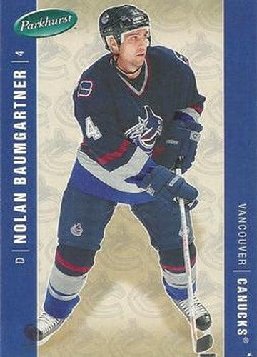 #474 Nolan Baumgartner - Vancouver Canucks - 2005-06 Parkhurst Hockey
