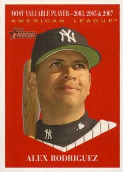 #474 Alex Rodriguez - New York Yankees - 2010 Topps Heritage Baseball