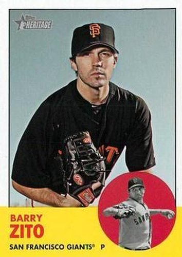 #474 Barry Zito - San Francisco Giants - 2012 Topps Heritage Baseball
