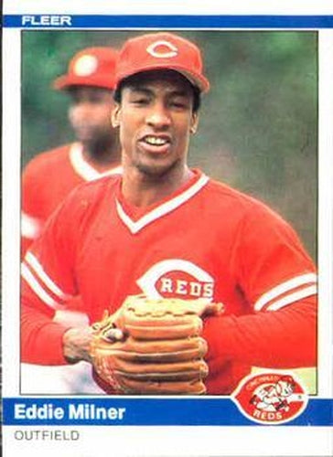 #474 Eddie Milner - Cincinnati Reds - 1984 Fleer Baseball