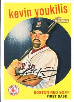 #474 Kevin Youkilis - Boston Red Sox - 2008 Topps Heritage Baseball