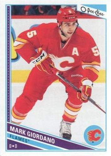 #474 Mark Giordano - Calgary Flames - 2013-14 O-Pee-Chee Hockey