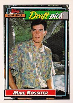 #474 Mike Rossiter - Oakland Athletics - 1992 Topps Baseball