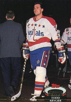 #474 Todd Krygier - Washington Capitals - 1992-93 Stadium Club Hockey