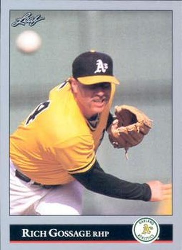 #474 Rich Gossage - Oakland Athletics - 1992 Leaf Baseball