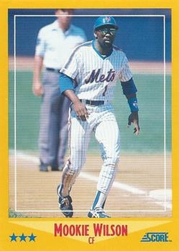 #474 Mookie Wilson - New York Mets - 1988 Score Baseball
