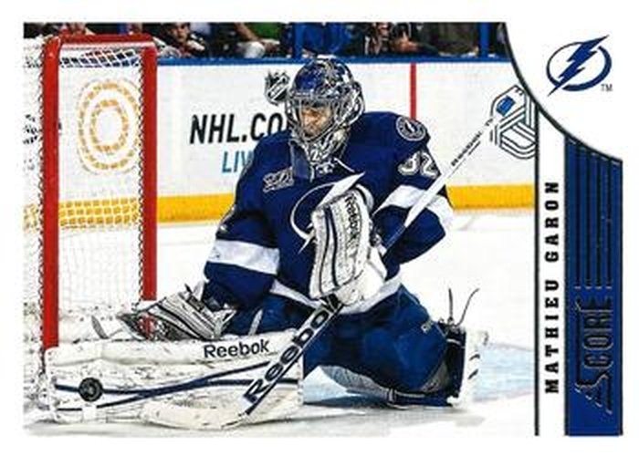 #474 Mathieu Garon - Tampa Bay Lightning - 2013-14 Score Hockey