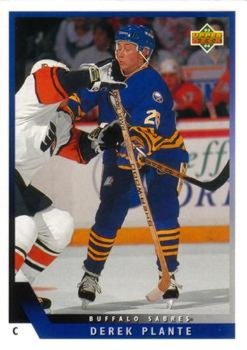 #475 Derek Plante - Buffalo Sabres - 1993-94 Upper Deck Hockey