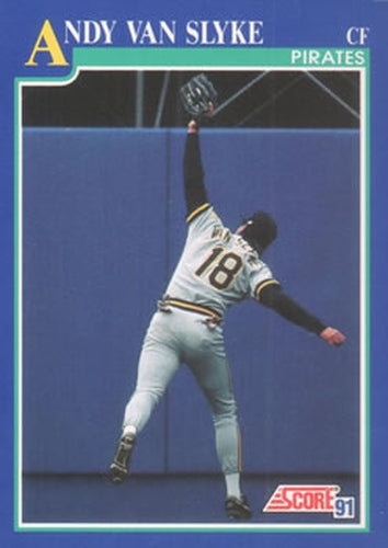 #475 Andy Van Slyke - Pittsburgh Pirates - 1991 Score Baseball