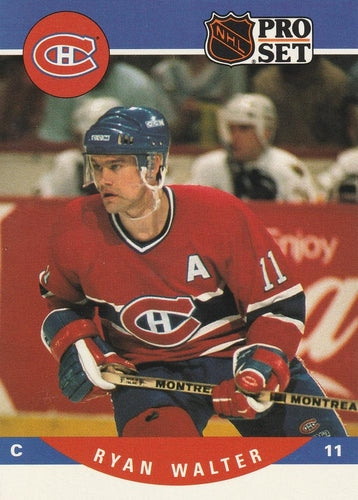 #475 Ryan Walter - Montreal Canadiens - 1990-91 Pro Set Hockey