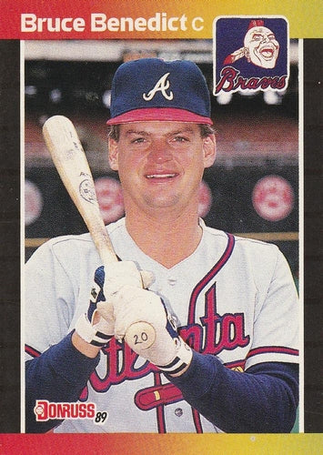 #475 Bruce Benedict - Atlanta Braves - 1989 Donruss Baseball