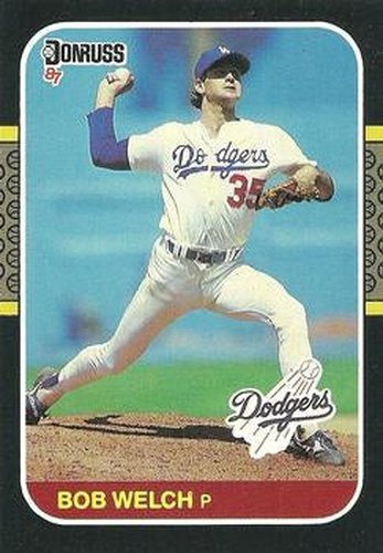 #475 Bob Welch - Los Angeles Dodgers - 1987 Donruss Baseball