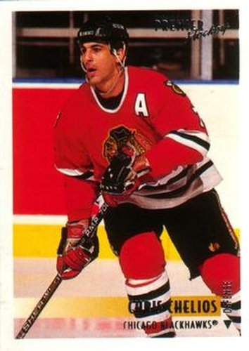 #475 Chris Chelios - Chicago Blackhawks - 1994-95 O-Pee-Chee Premier Hockey