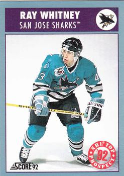 #475 Ray Whitney - San Jose Sharks - 1992-93 Score Canadian Hockey