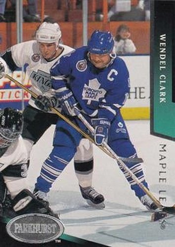 #475 Wendel Clark - Toronto Maple Leafs - 1993-94 Parkhurst Hockey