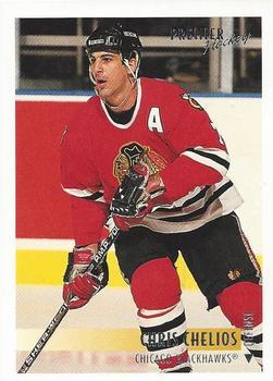 #475 Chris Chelios - Chicago Blackhawks - 1994-95 Topps Premier Hockey
