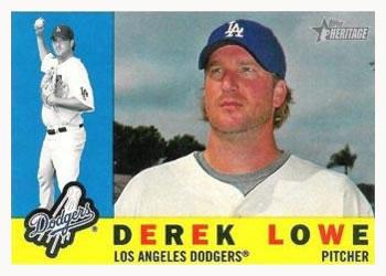 #475 Derek Lowe - Los Angeles Dodgers - 2009 Topps Heritage Baseball