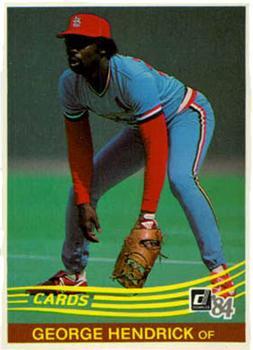 #475 George Hendrick - St. Louis Cardinals - 1984 Donruss Baseball
