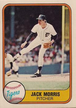 #475 Jack Morris - Detroit Tigers - 1981 Fleer Baseball