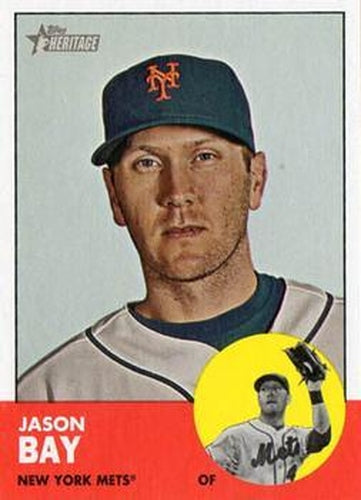#475 Jason Bay - New York Mets - 2012 Topps Heritage Baseball