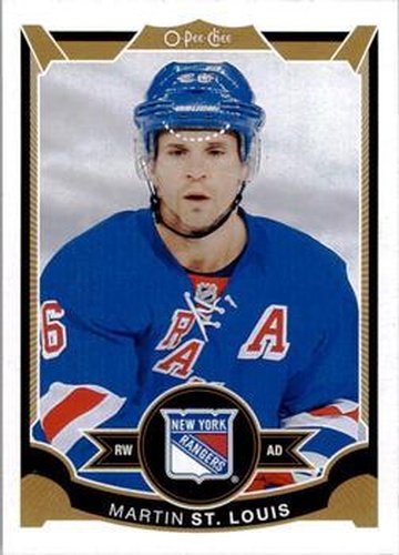 #475 Martin St. Louis - New York Rangers - 2015-16 O-Pee-Chee Hockey