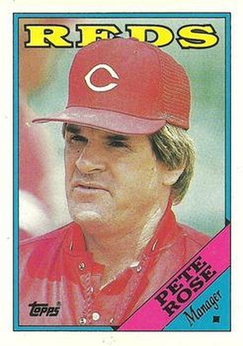 #475 Pete Rose - Cincinnati Reds - 1988 Topps Baseball