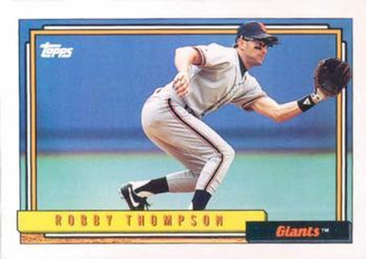 #475 Robby Thompson - San Francisco Giants - 1992 Topps Baseball