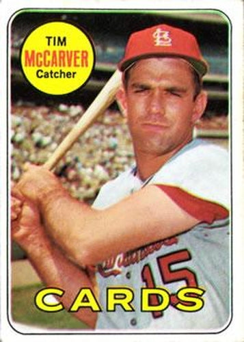 #475 Tim McCarver - St. Louis Cardinals - 1969 Topps Baseball