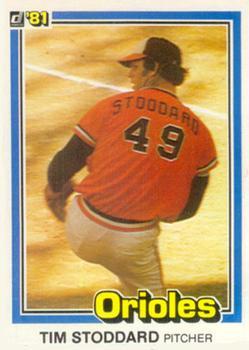 #475 Tim Stoddard - Baltimore Orioles - 1981 Donruss Baseball