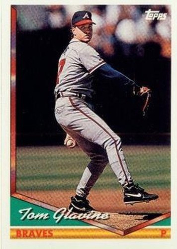 #475 Tom Glavine - Atlanta Braves - 1994 Topps Baseball