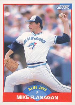 #475 Mike Flanagan - Toronto Blue Jays - 1989 Score Baseball