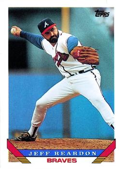 #475 Jeff Reardon - Atlanta Braves - 1993 Topps Baseball