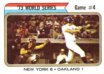 #475 73 World Series Game #4 - New York Mets / Oakland Athletics - 1974 Topps Baseball