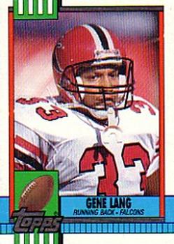 #475 Gene Lang - Atlanta Falcons - 1990 Topps Football
