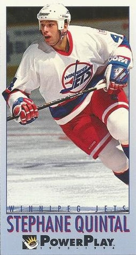 #475 Stephane Quintal - Winnipeg Jets - 1993-94 Fleer PowerPlay Hockey