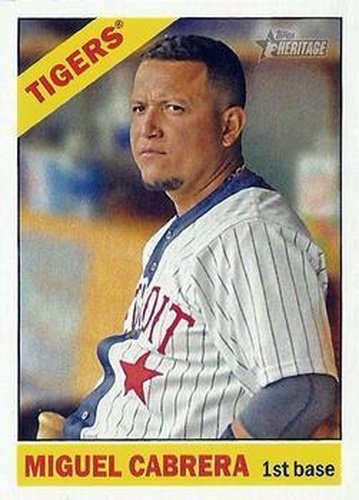 #475d Miguel Cabrera - Detroit Tigers - 2015 Topps Heritage Baseball