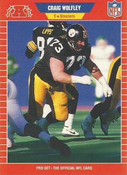 #476 Craig Wolfley - Pittsburgh Steelers - 1989 Pro Set Football