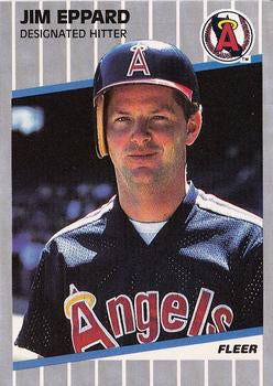 #476 Jim Eppard - California Angels - 1989 Fleer Baseball