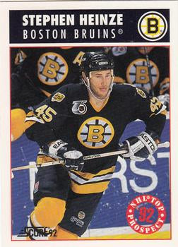 #476 Steve Heinze - Boston Bruins - 1992-93 Score USA Hockey