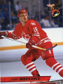 #476 Todd Warriner - Canada - 1993-94 Ultra Hockey