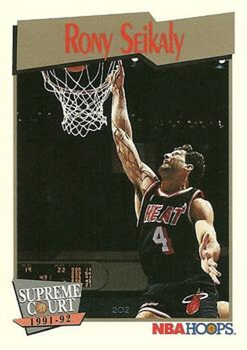 #476 Rony Seikaly - Miami Heat - 1991-92 Hoops Basketball