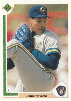 #476 Jaime Navarro - Milwaukee Brewers - 1991 Upper Deck Baseball